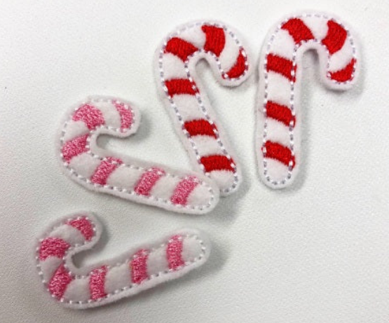 Candy Cane feltie in 3 sizes  - Digital Embroidery File