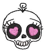 Candy Skull Feltie | 3 Designs! | Digital Embroidery File
