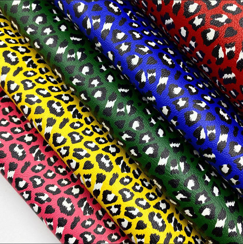 Bold Leopard Print Artisan Leatherette