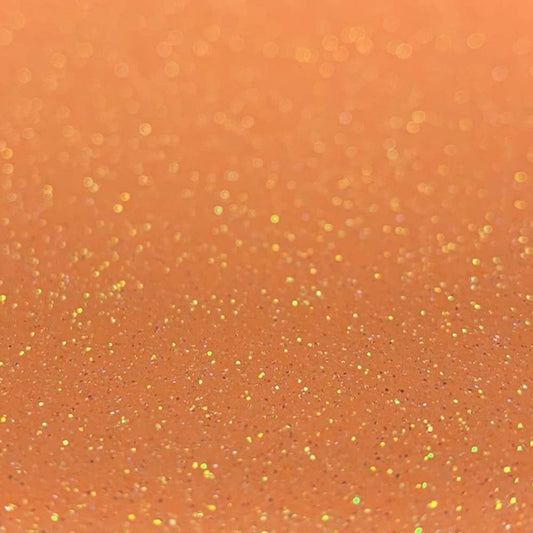 Neon Orange Glitter HTV