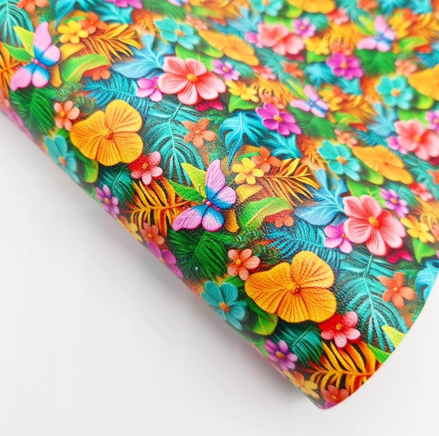 3D Jungle Butterfly Artisan Leatherette