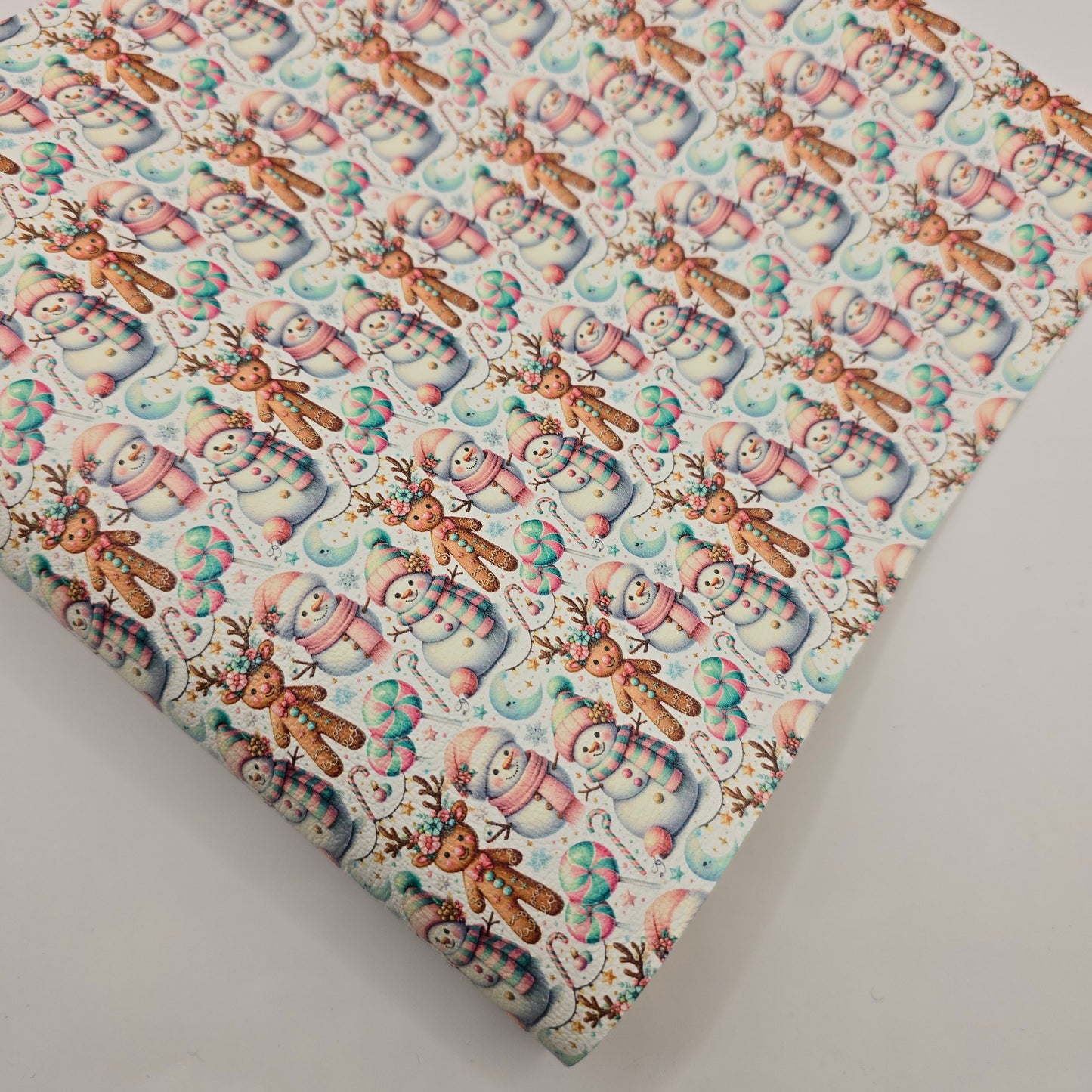 Candy Snowmen & Gingerbread Artisan Leatherette