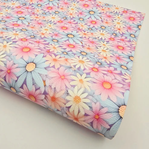 Pastel Daisies on Lilac ** SECONDS**