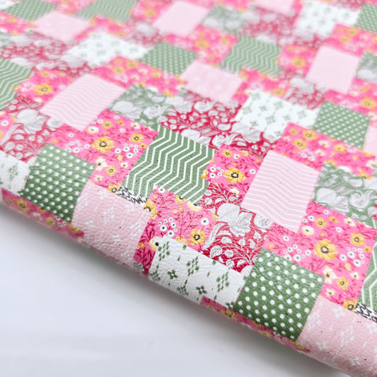 Floral Patchwork Artisan Leatherette