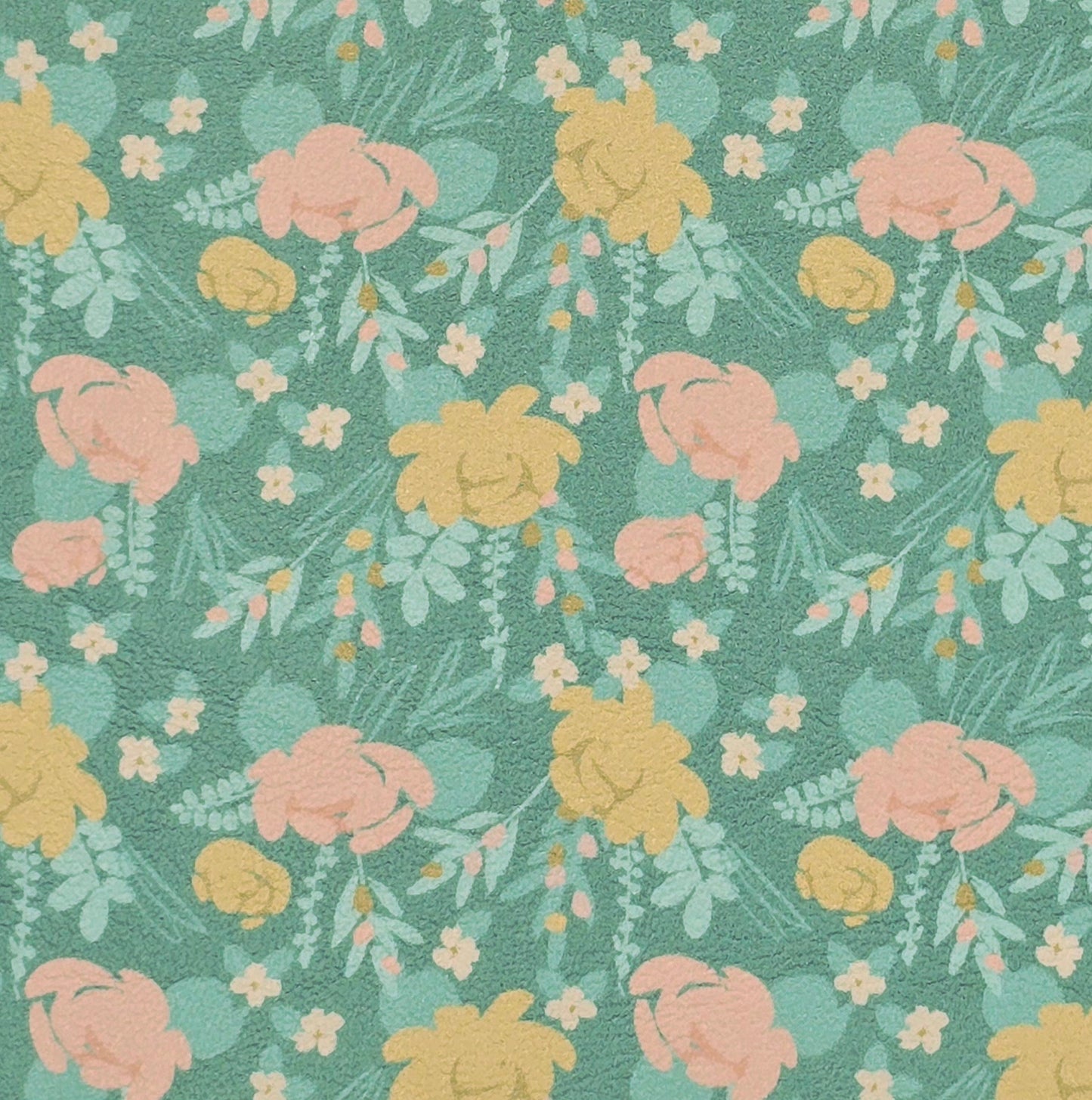 Mustard & Pink Floral Collection Artisan Leatherette