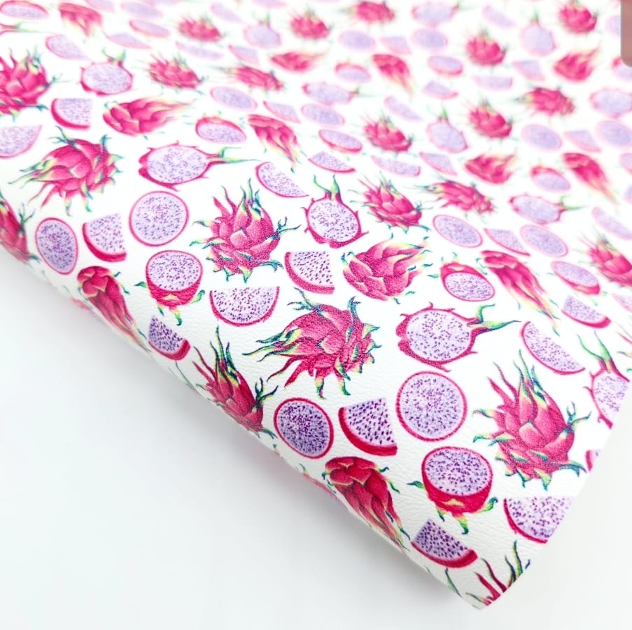 Tropical Dragon Fruit Artisan Leatherette