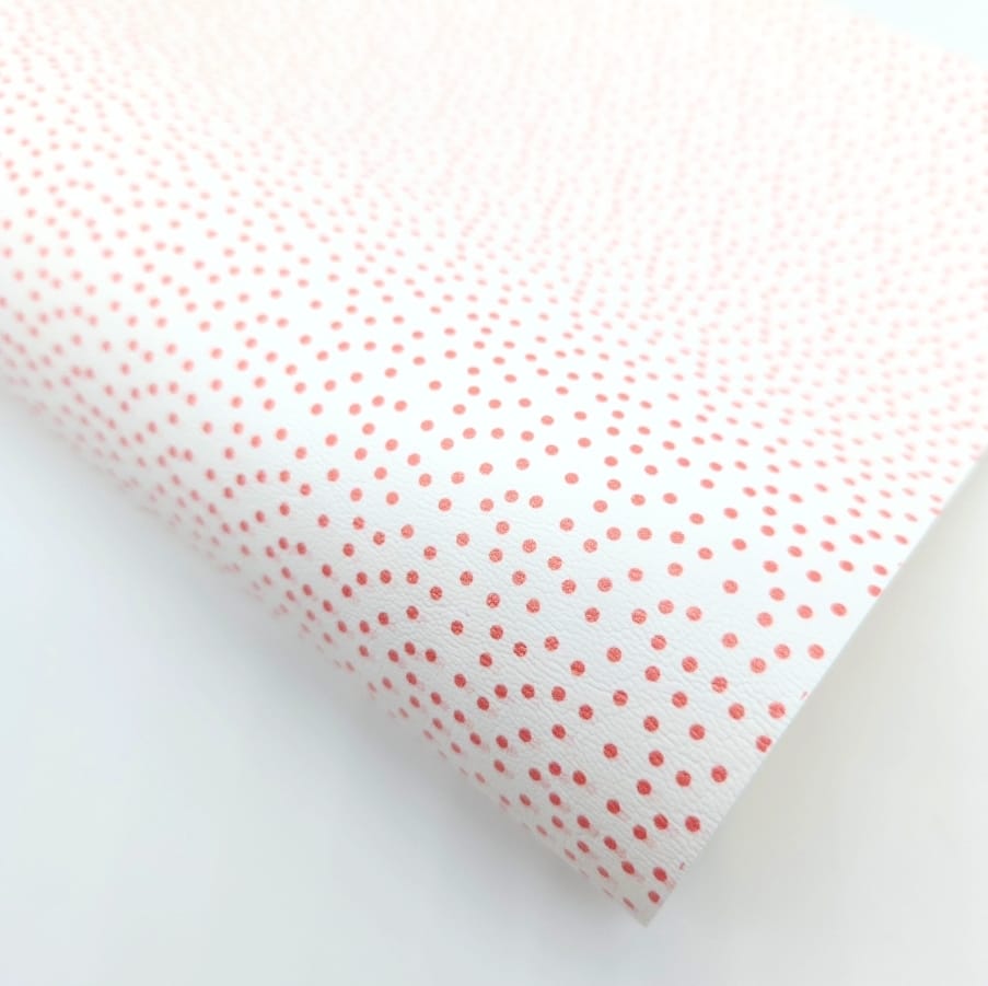 Coral Dotty Artisan Leatherette