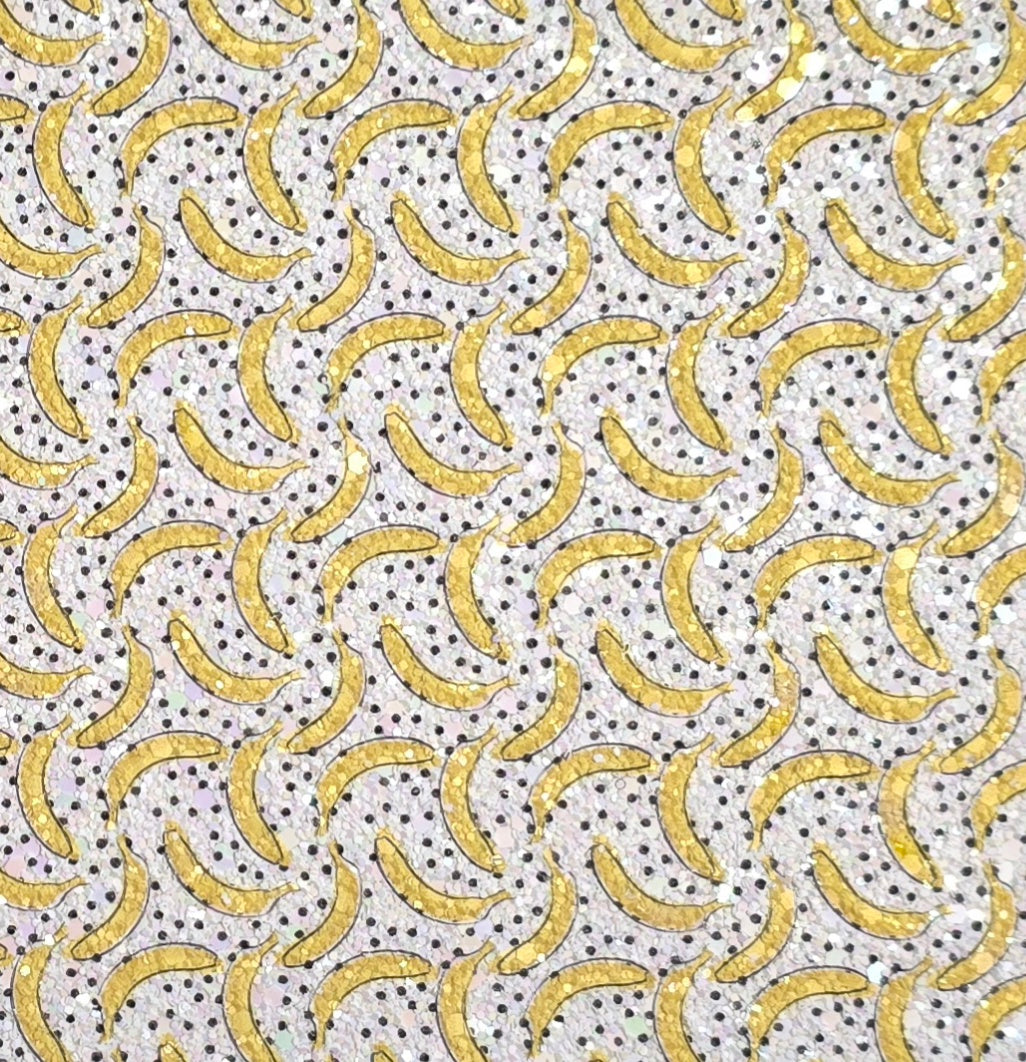 Bananas Printed Chunky Glitter