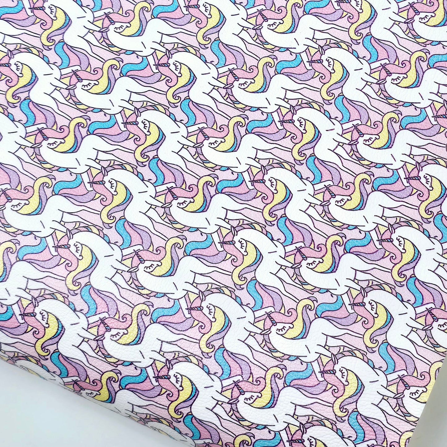 Pretty Pastel Unicorns Artisan Leatherette