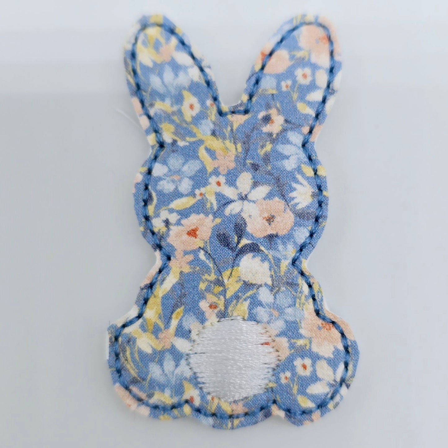 Floral Bunny Silhouette Feltie / strip of 3