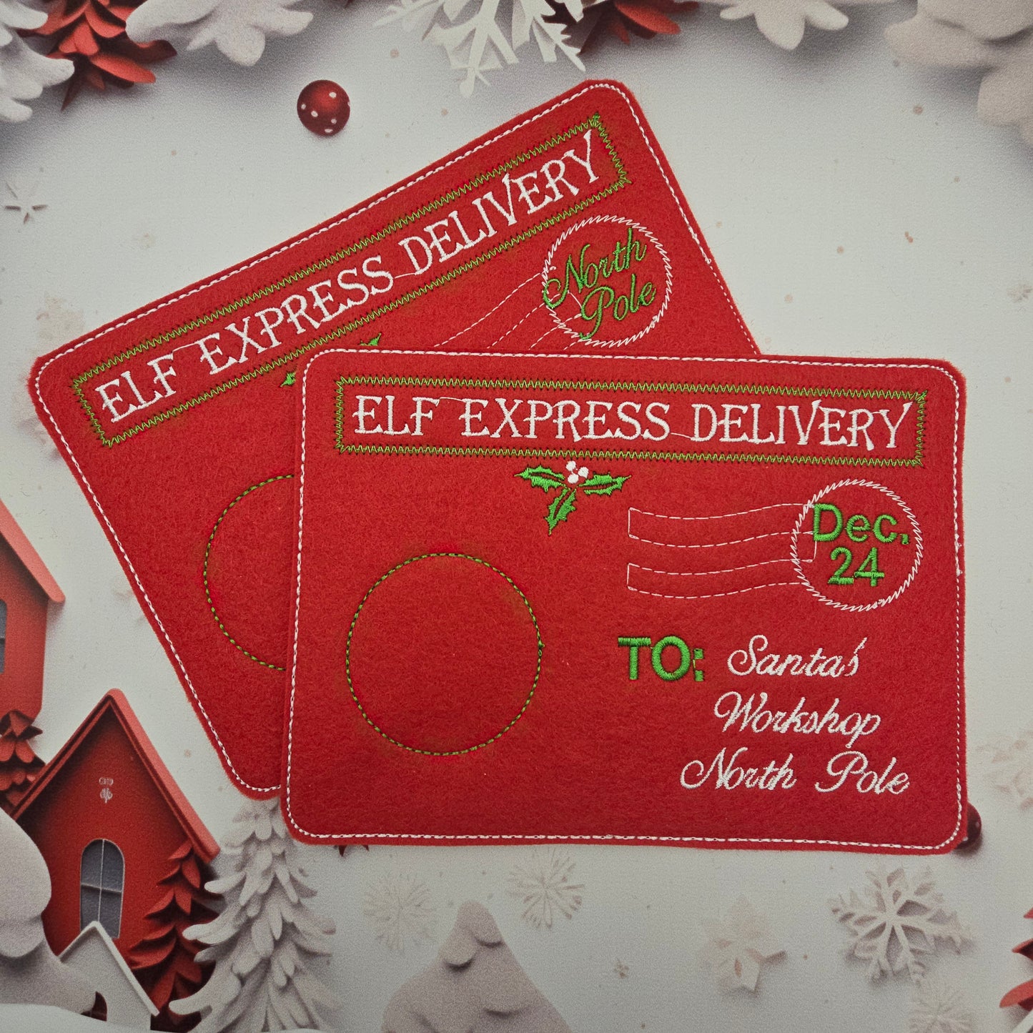 Elf Arrival and Goodbye Envelopes