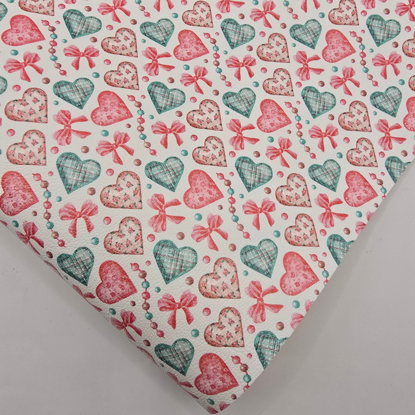 Vintage Hearts & Beads Artisan Leatherette