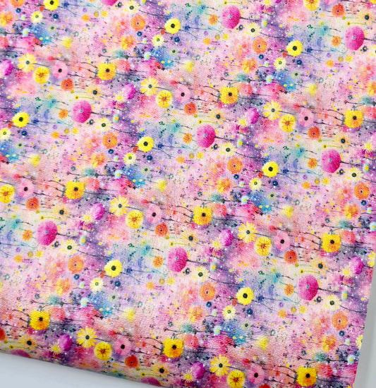 Paint by Flowers Style 6 Artisan Leatherette