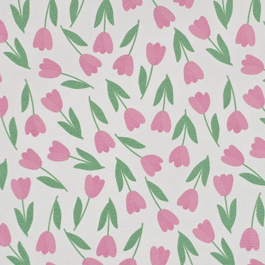 Pink Tulips Artisan Leatherette