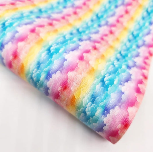 Rainbow Clouds Artisan Leatherette