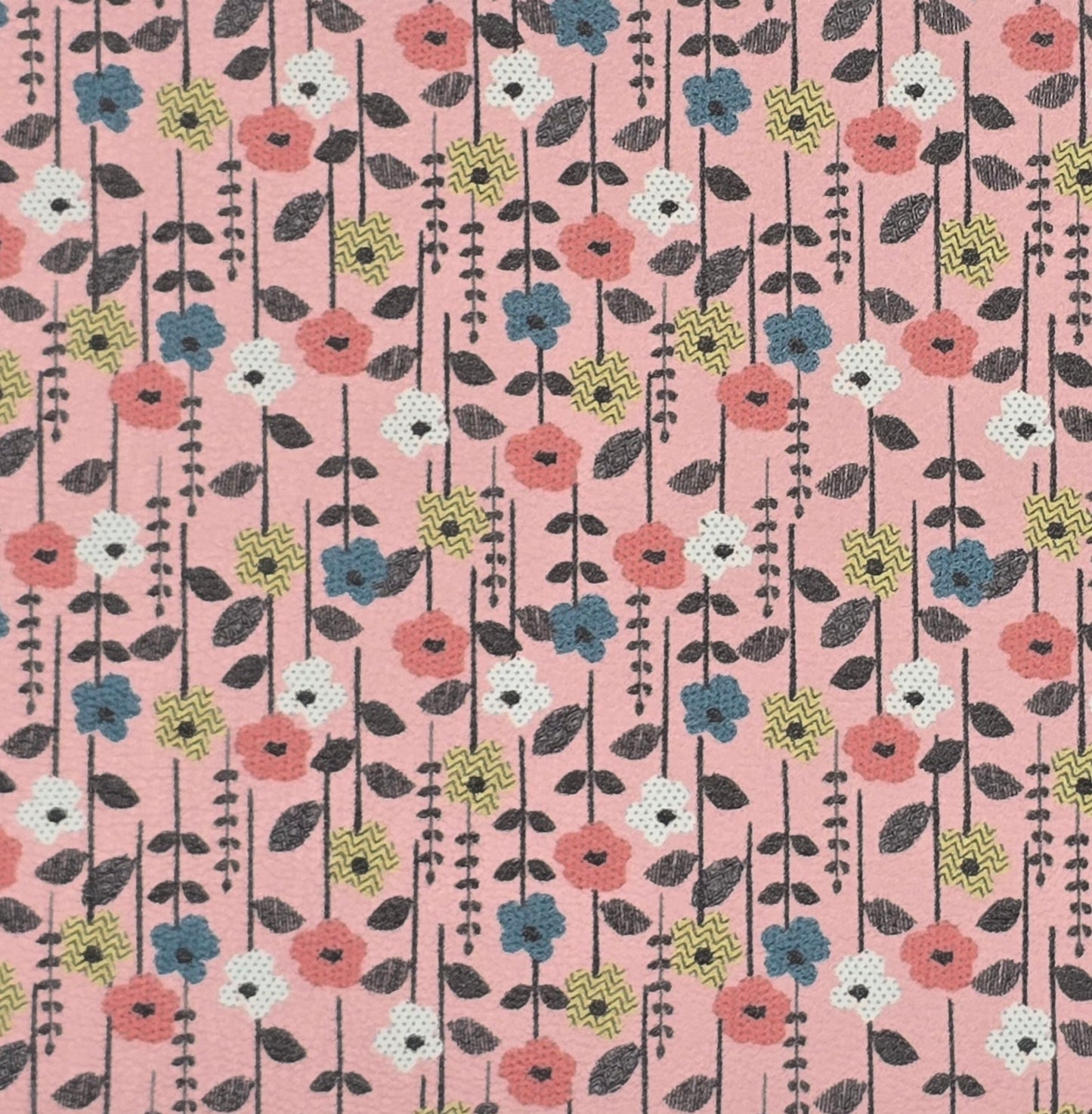 Chevron & Dotty Blooms Collection Artisan Leatherette