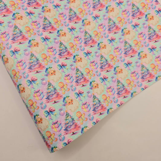 Rainbow Vintage Santa Artisan Leatherette