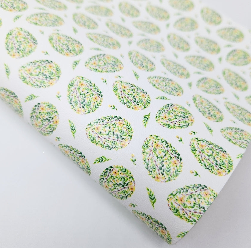 Botanical Easter Eggs Artisan Leatherette