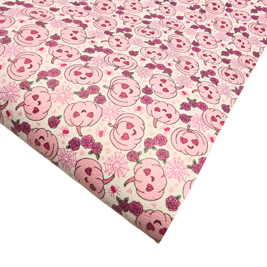 Pumpkin Heart Eyes Artisan Leatherette