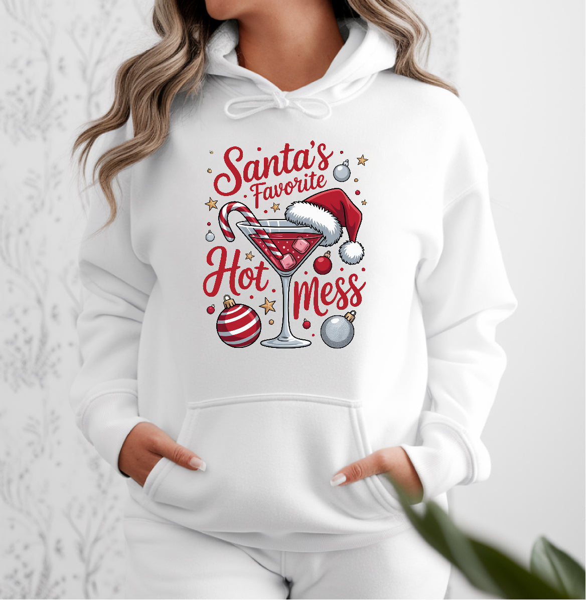 Santas Hot Mess | Iron on HTV Decals