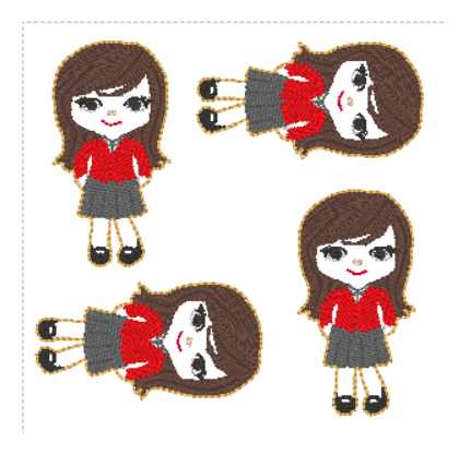 Schoolgirl feltie | Digital Embroidery File