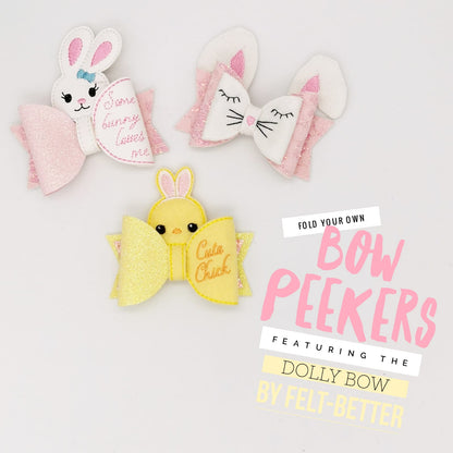 Fold Your Own Bunny Featuring the Dolly Bow by Felt Better