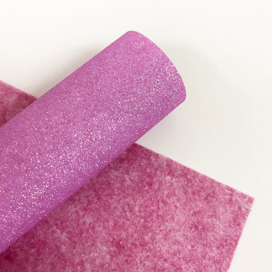 Light Pink Glitter Felt