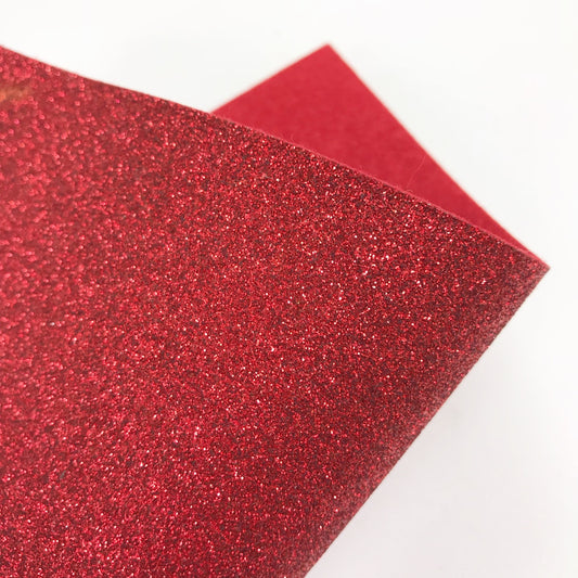 Red Glitter Felt
