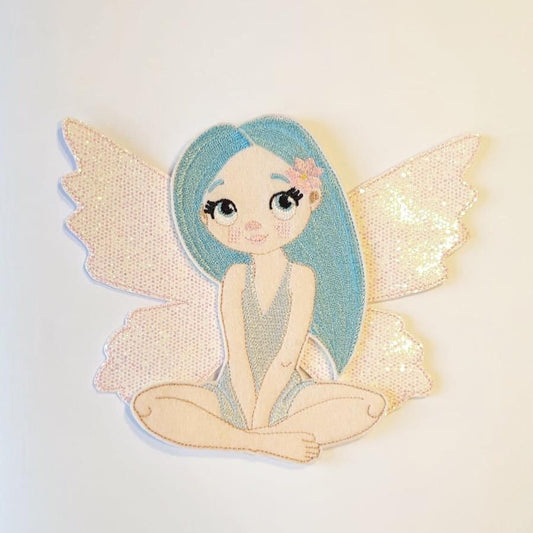 Blue Hair Don't Care Fairy Bow Holder