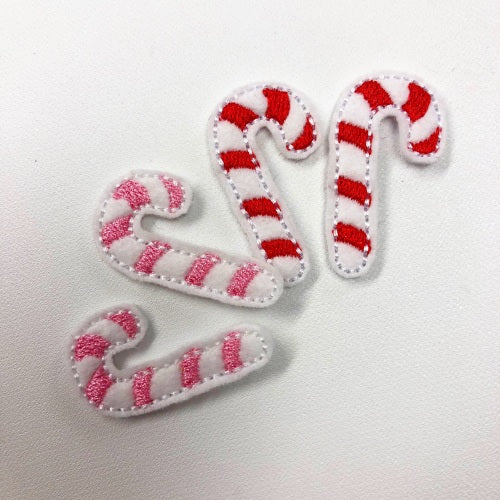 Candy Cane Felties - strip of 6