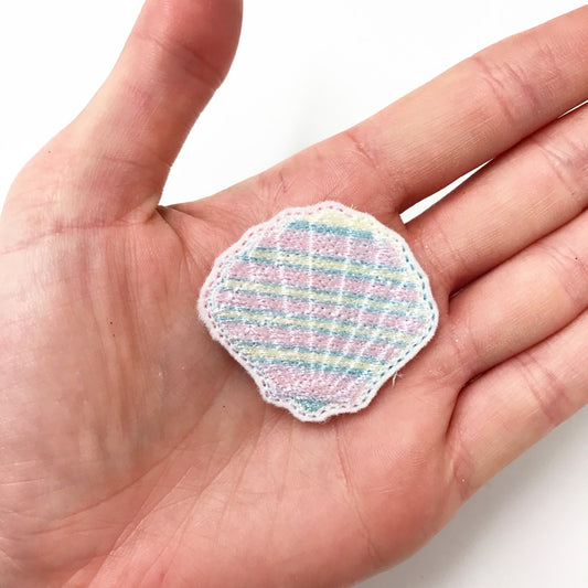 Pastel Seashell Felties / Strip of 3