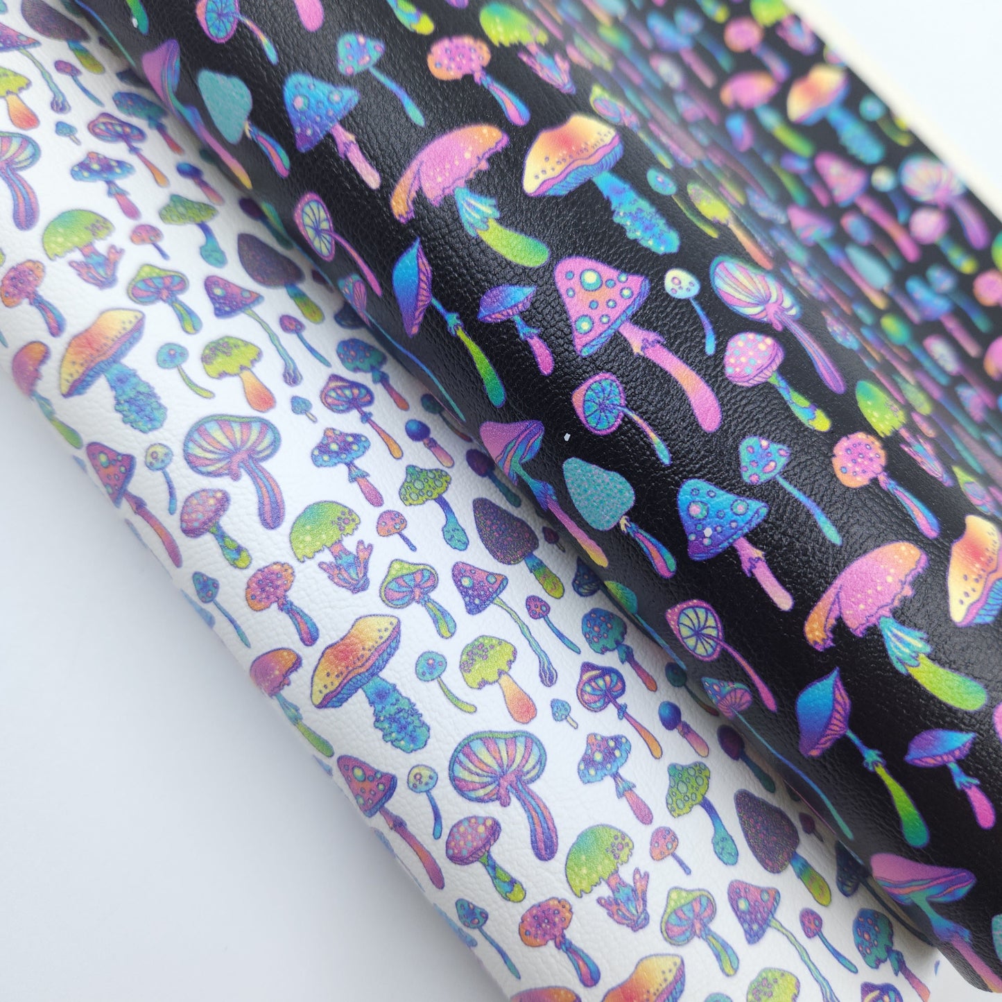 Florescent Mushrooms Artisan Leatherette