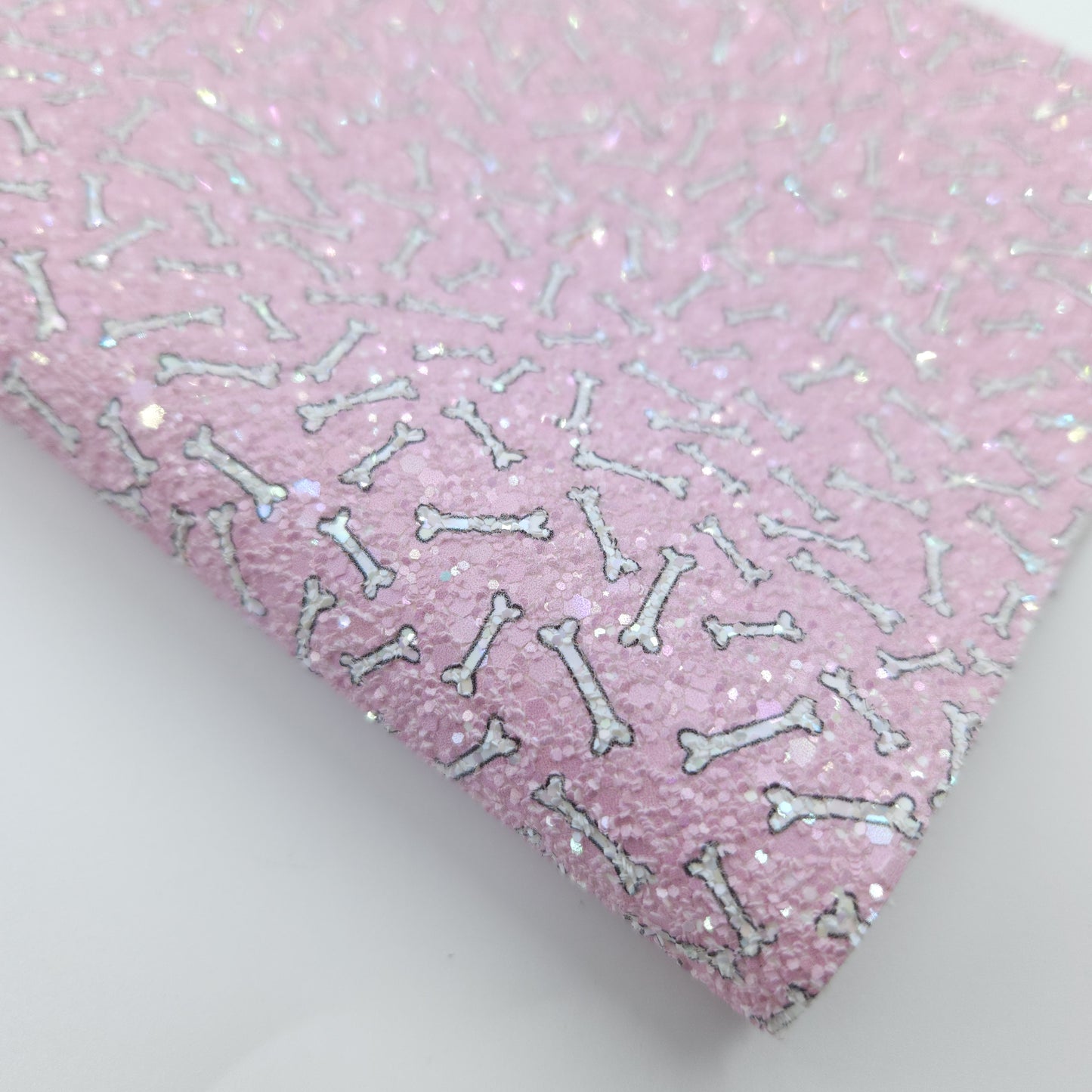 Them Bones Pink Chunky Glitter