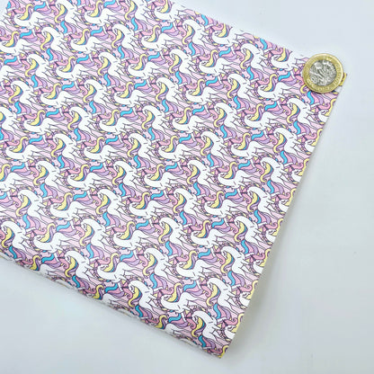 Pretty Pastel Unicorns Artisan Leatherette