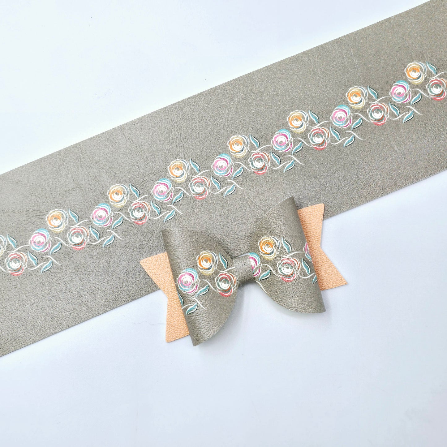 Floral Stencils Fabric Roll