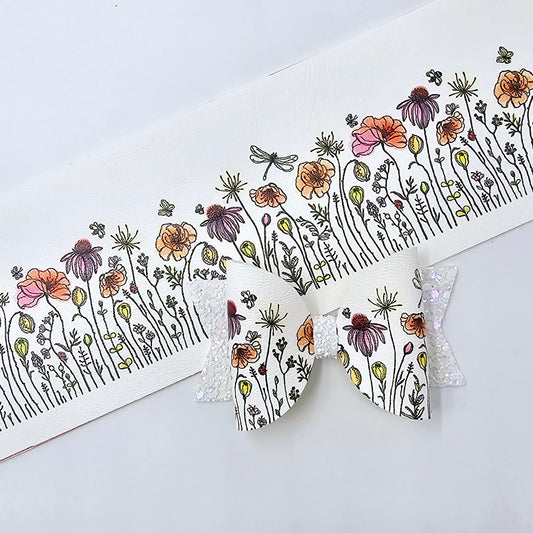 Watercolour Spring Garden Fabric Roll