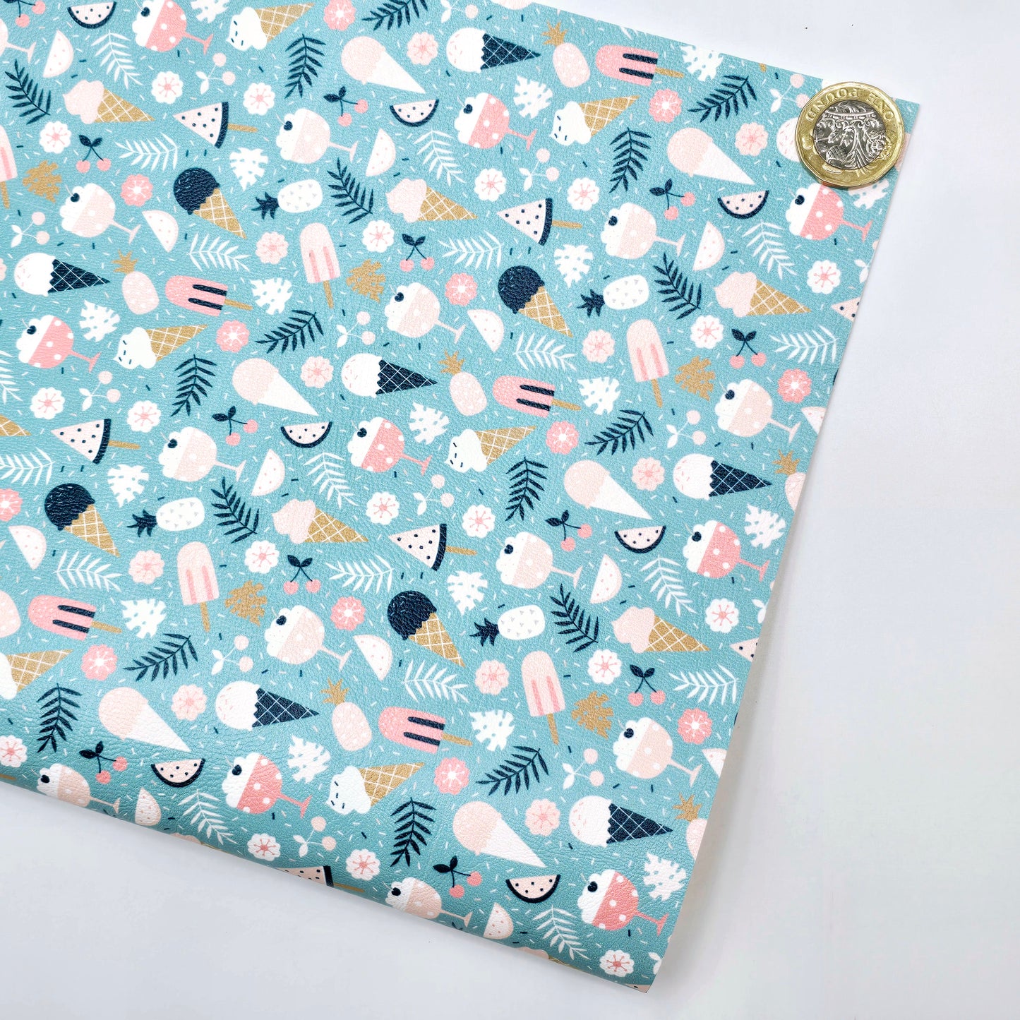 Ice Cream Summer Artisan Leatherette