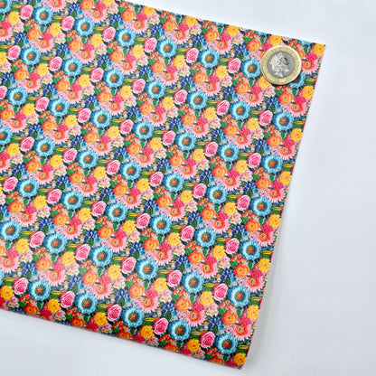 Embroidery Flowers Style 1 Artisan Leatherette