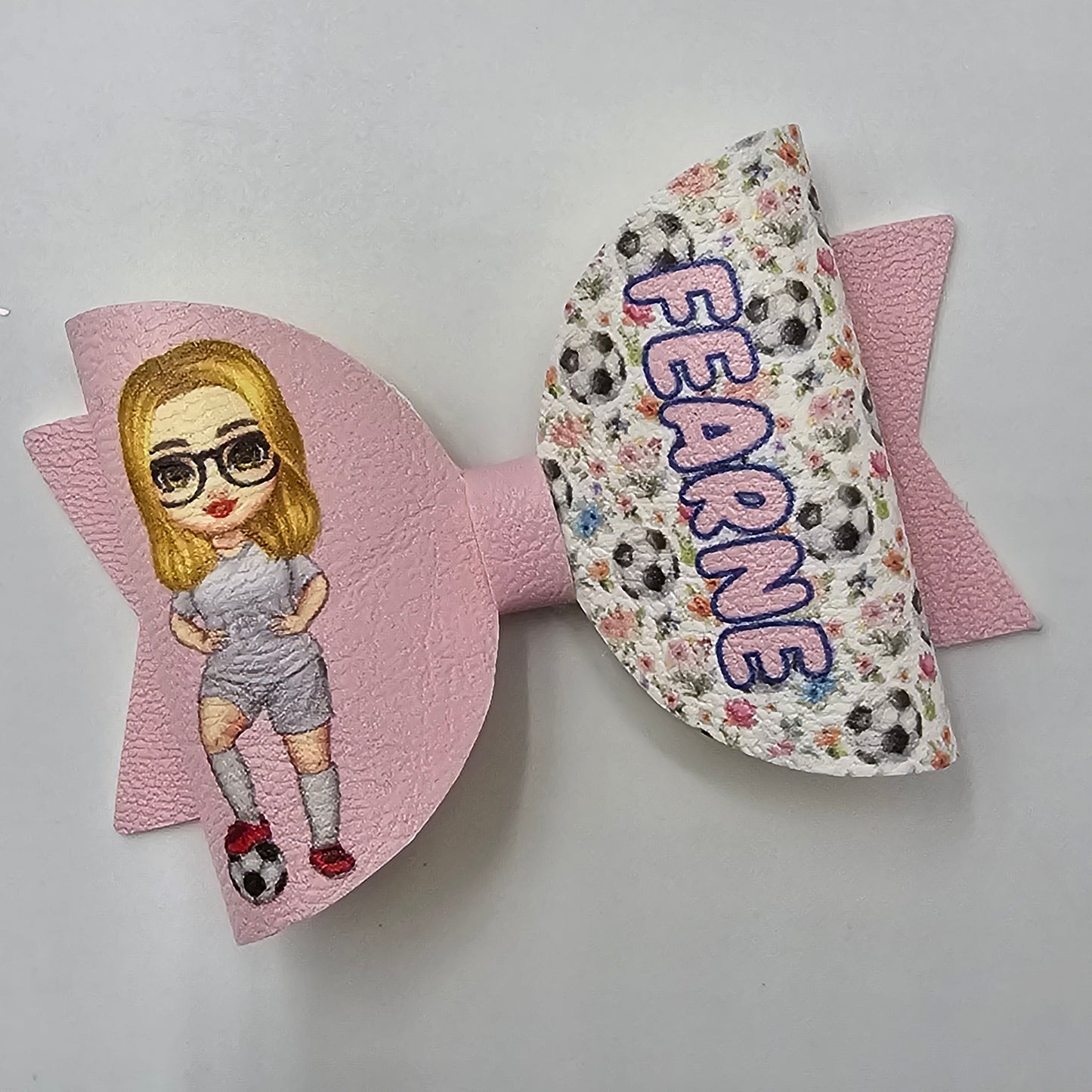 Football Girl Bow Loops Style 2