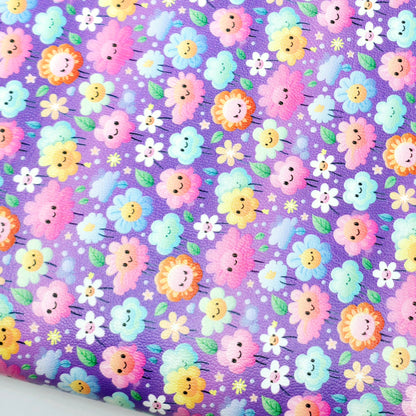 Kawaii Flowers Artisan Leatherette