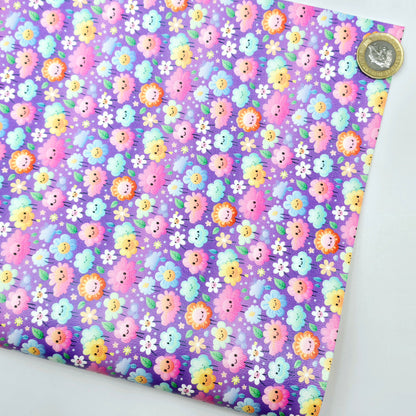 Kawaii Flowers Artisan Leatherette