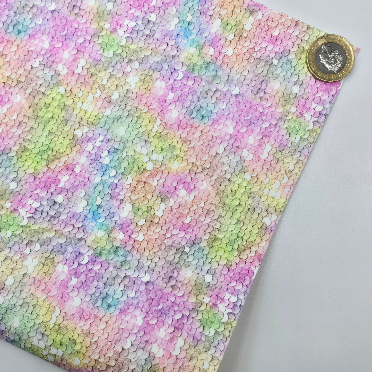 Pastel Faux Sequin Artisan Leatherette