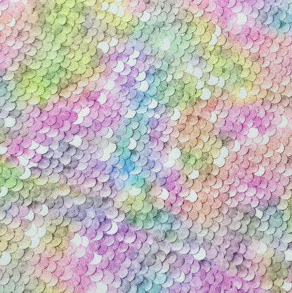 Pastel Faux Sequin Artisan Leatherette