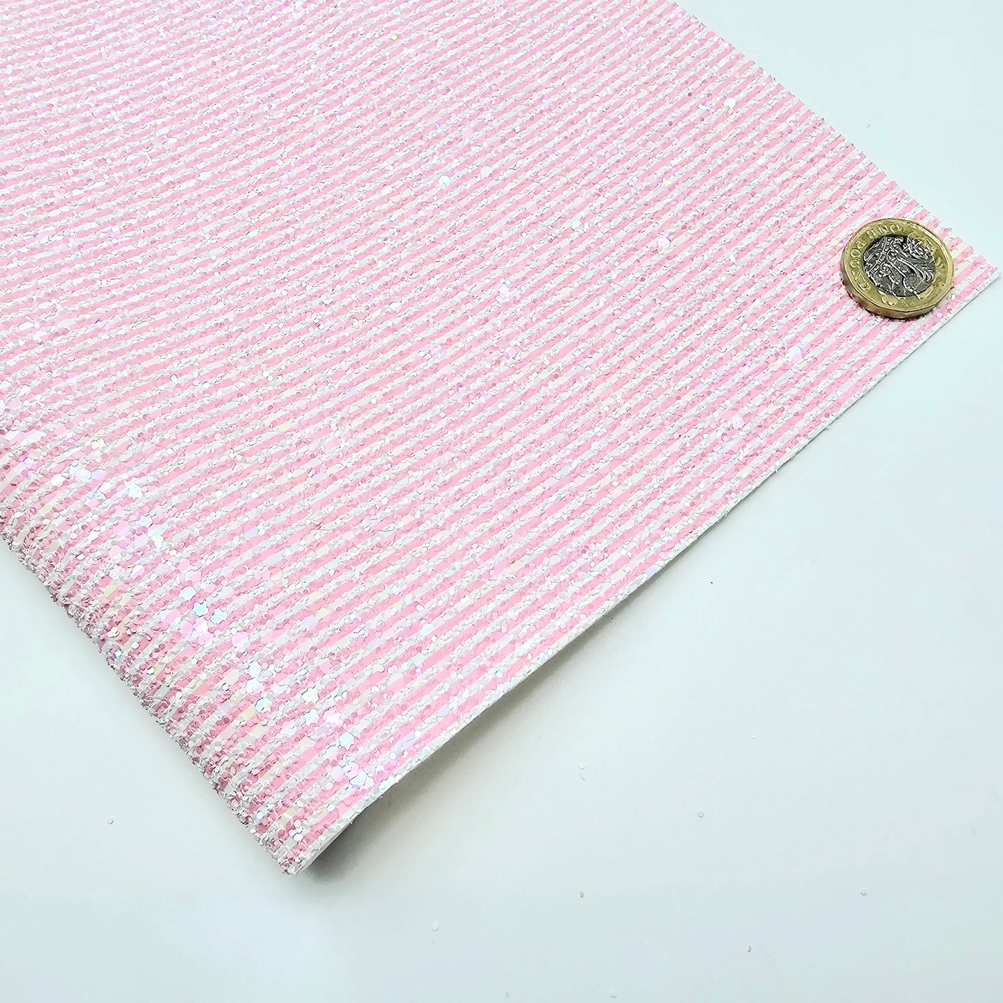 Candy Stripe Printed Chunky Glitter