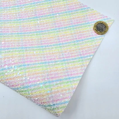Pastel Plaid Chunky Glitter