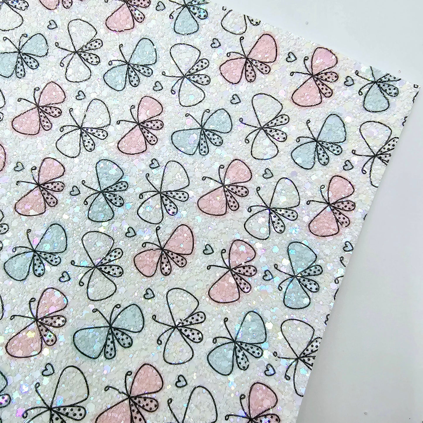 Polka Dot Butterflies Chunky Glitter