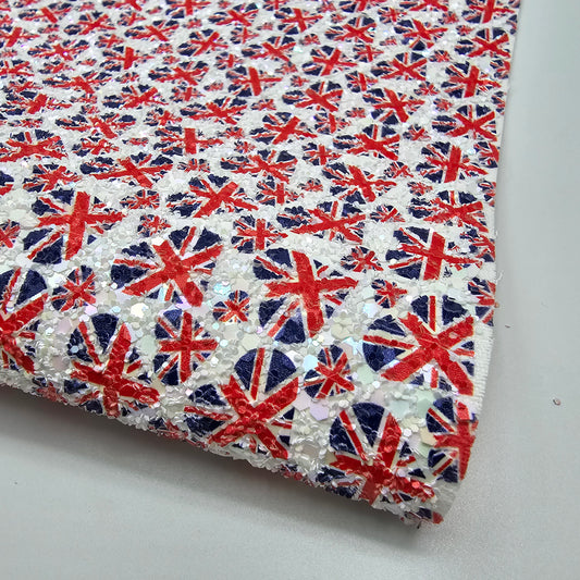 I Love the UK Chunky Glitter