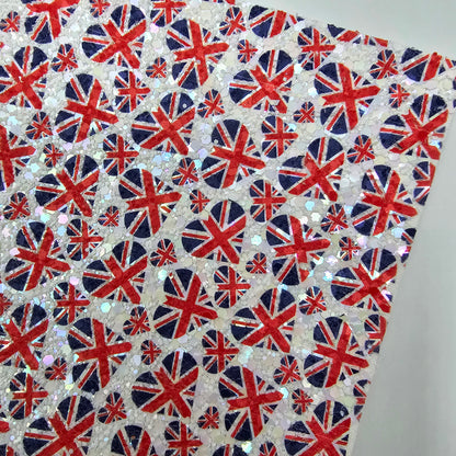 I Love the UK Chunky Glitter