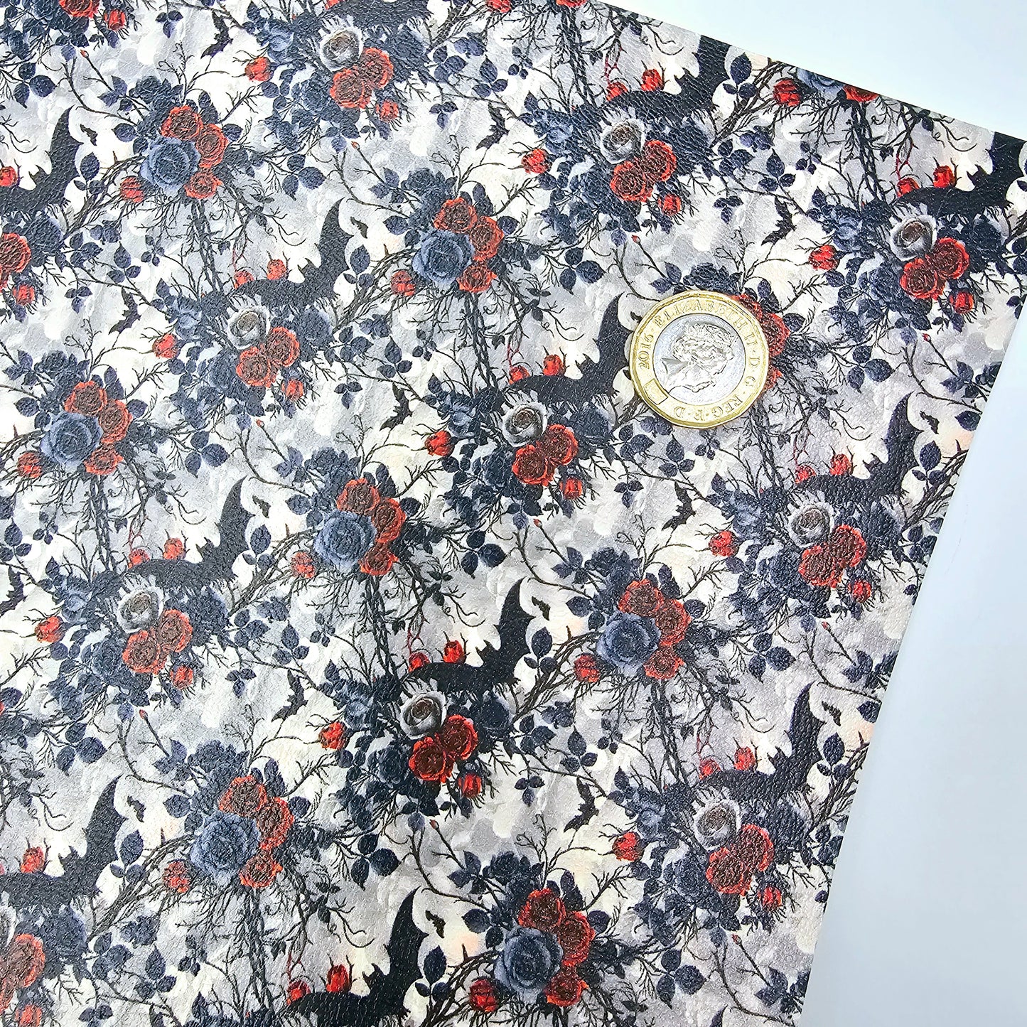 Bats and Roses Leatherette