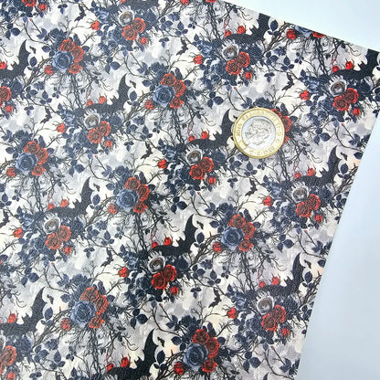 Bats and Roses Leatherette